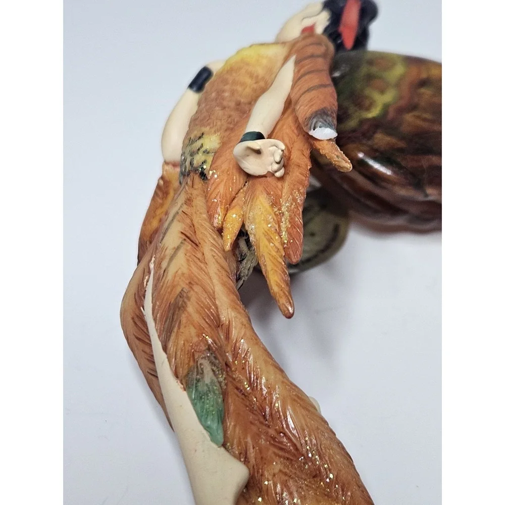 Ashton Drake On Wings of Light Pheasants Flight Fairy Ornament Vintage Butterfly